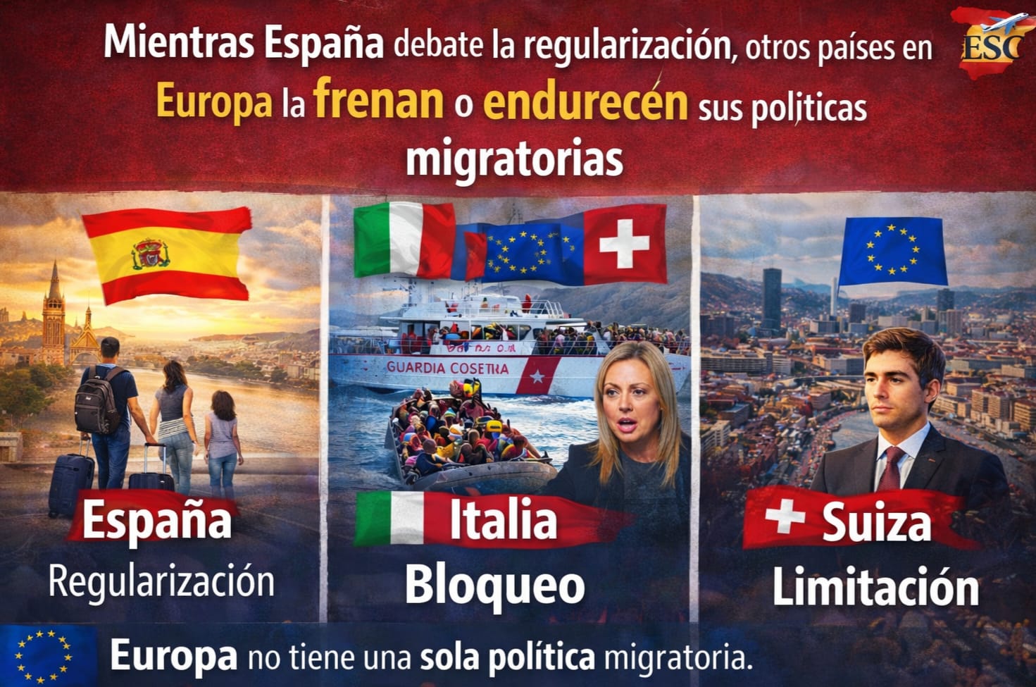 🌍 Mientras España debate la regularización, otros países en Europa endurecen sus políticas migratorias