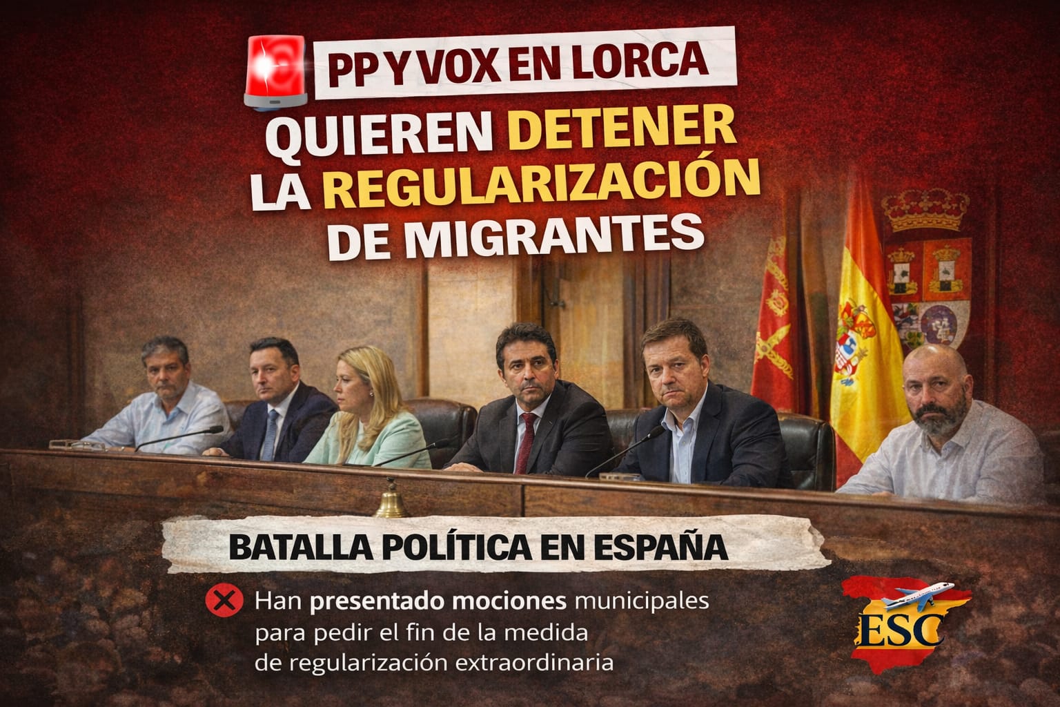 📰 PP y Vox en Lorca quieren frenar la regularización de migrantes