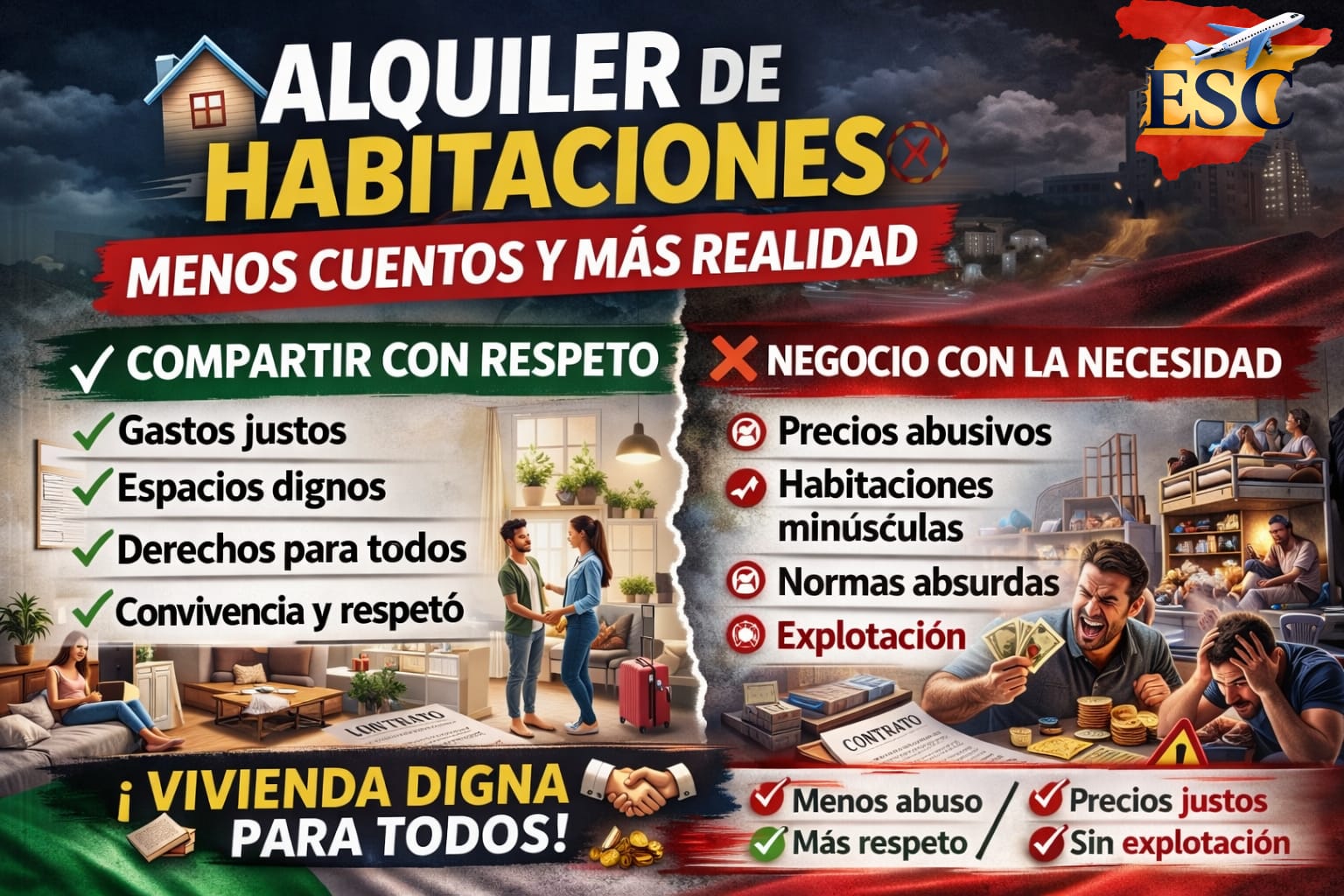 🏠 Alquiler de habitaciones: menos cuentos y más realidad