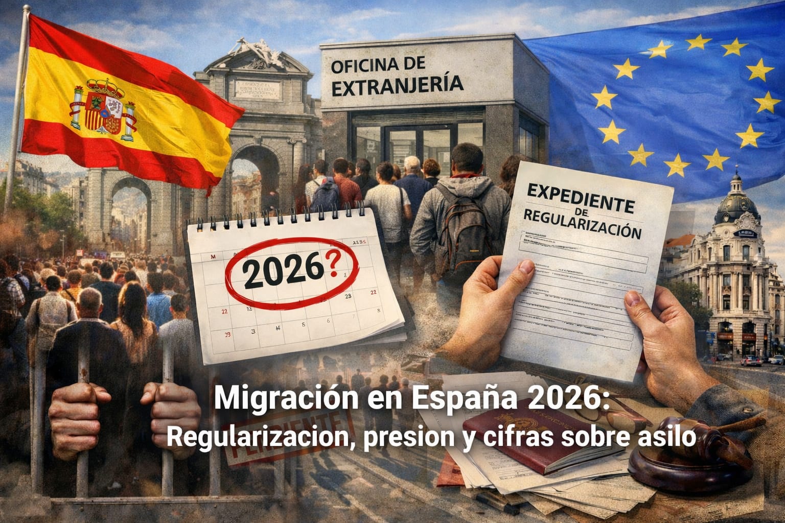 📊 Migración en España 2026: regularización, presión en oficinas y datos reales de asilo