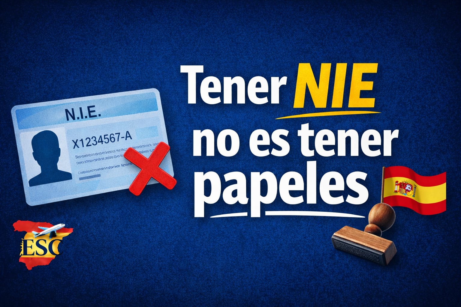 Tener NIE no es tener papeles ❌📄