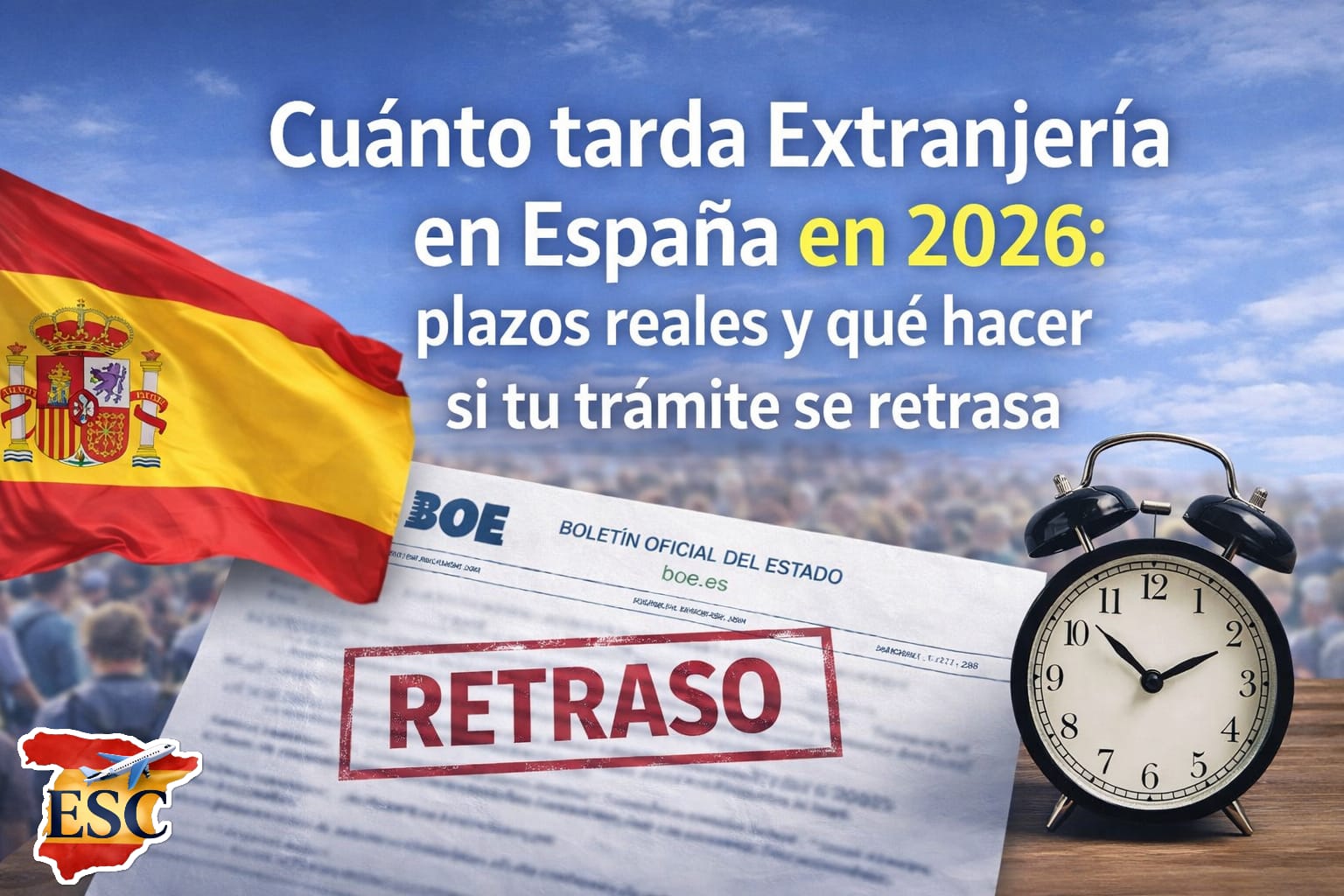Cuánto tarda Extranjería en España en 2026: plazos reales y qué hacer si tu trámite se retrasa