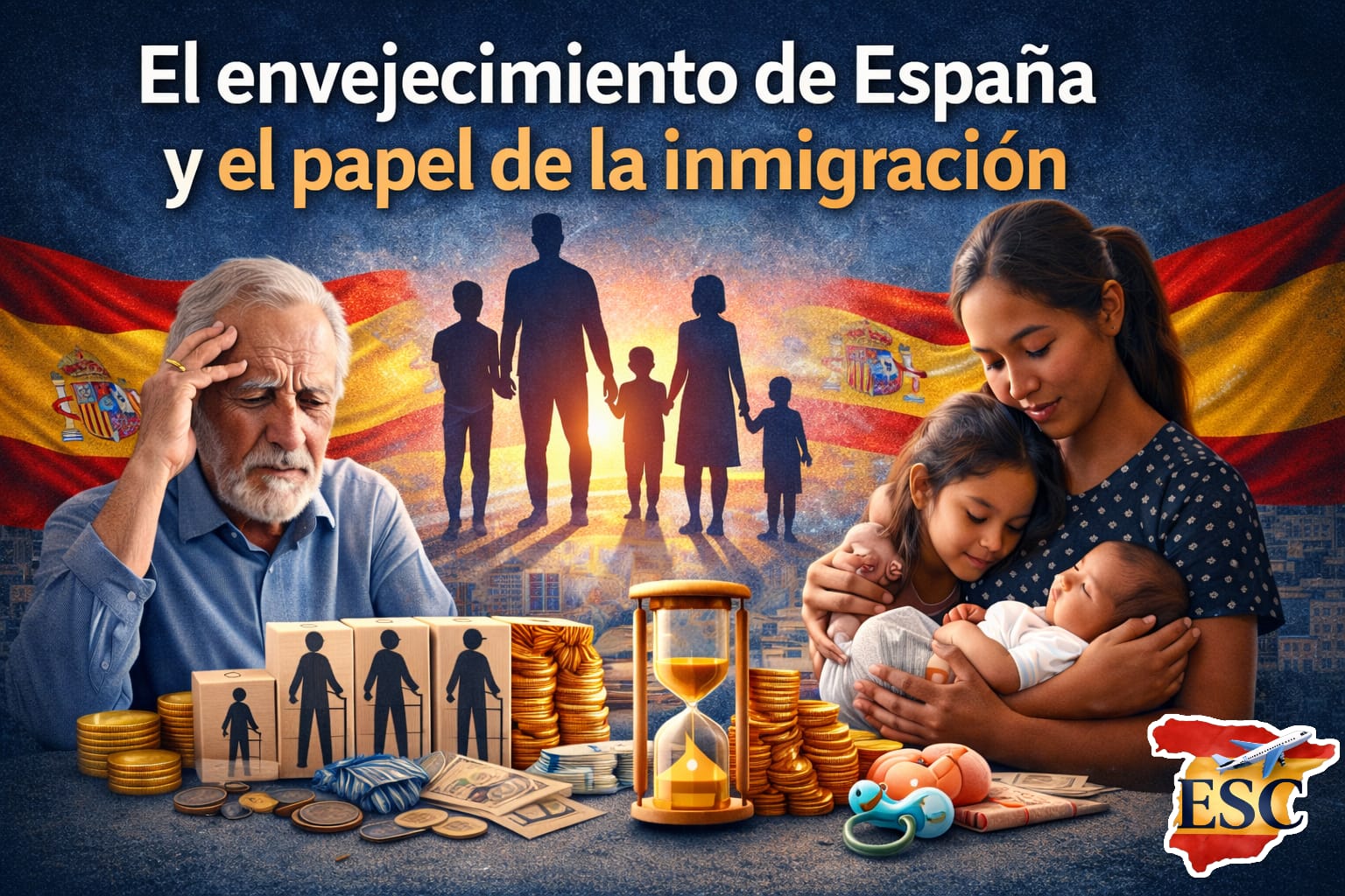 📊 El envejecimiento de España y el papel de la inmigración: un debate que cada vez genera más preguntas