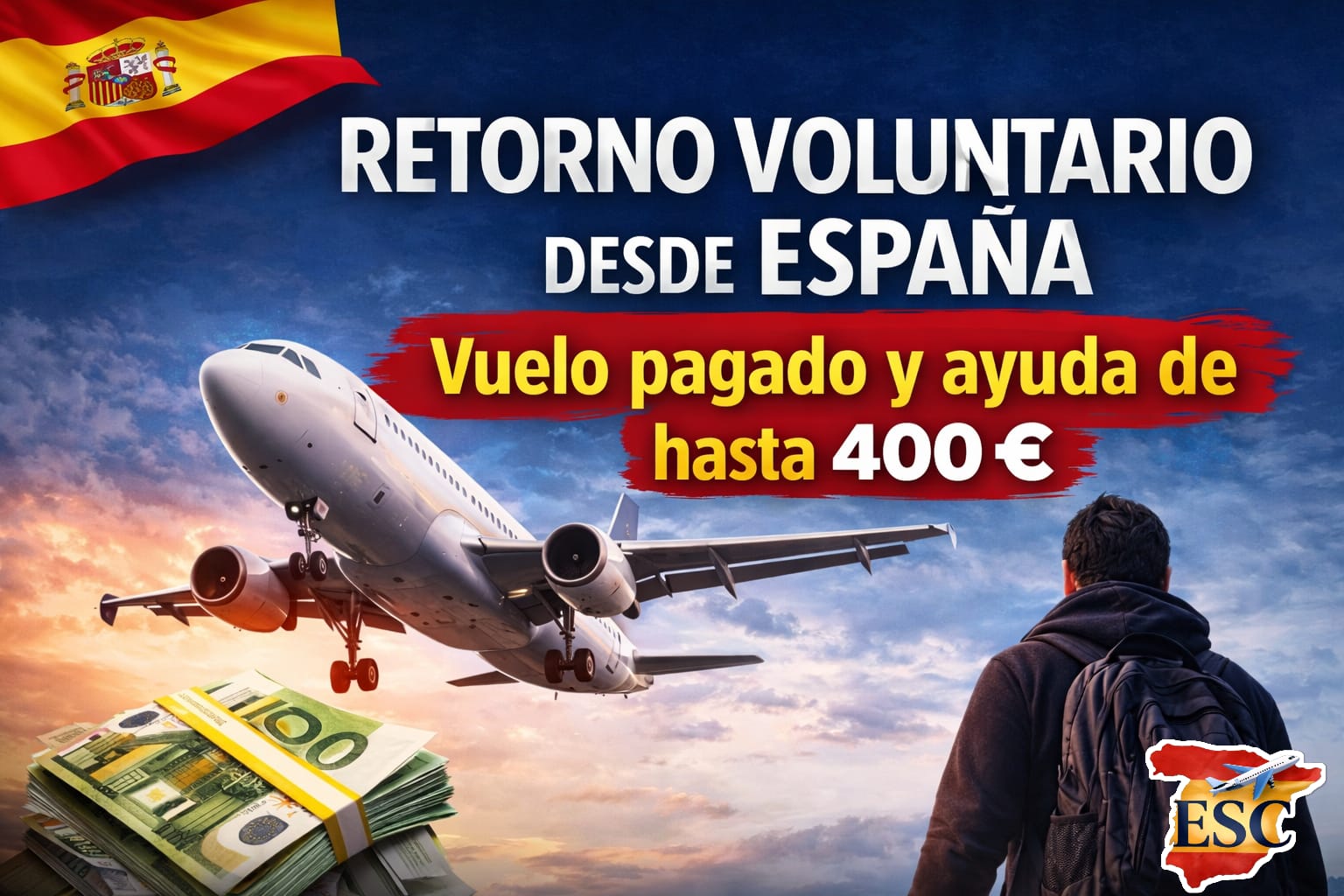✈️ España puede pagar tu vuelo de regreso y darte una ayuda económica: así funciona el retorno voluntario