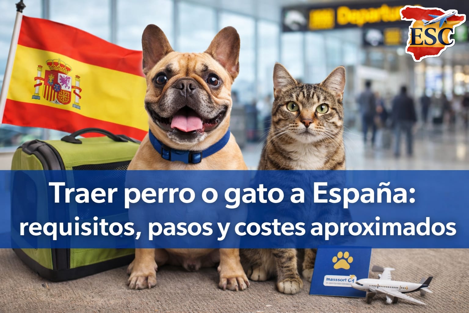 🐶🐱 Traer mascota a España: requisitos, pasos y costes aproximados