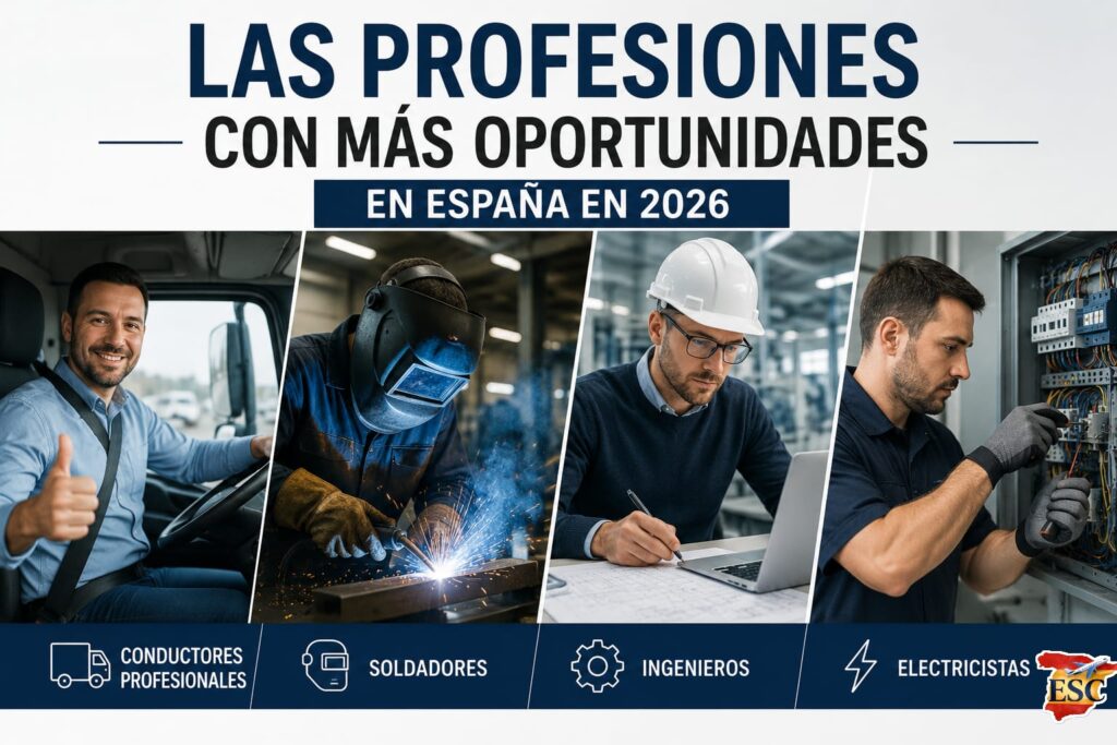 Conductores, soldadores, ingenieros y electricistas entre las profesiones más demandadas en España
